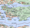Carte de Djurgården Carte de Djurgården