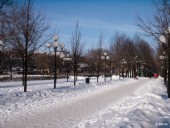 Snowy alley